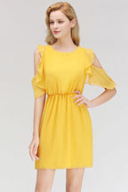 Elegant Mini Daily Casual Dresses Simple Tulle Sleeveless Evening Dresses