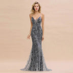 Elegant Mermaid Sleeveless Long Evening Dress by BIZTUNNEL