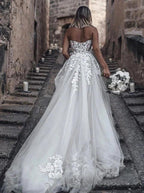 Elegant Princess A-Line Wedding Dresses with Lace by misshow.com