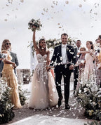 Elegant Princess A-Line Wedding Dresses with Lace by misshow.com