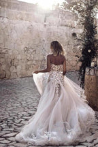 Elegant Princess A-Line Wedding Dresses with Lace by misshow.com