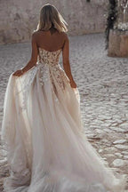 Elegant Princess A-Line Wedding Dresses with Lace by misshow.com