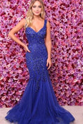 Elegant Royal Blue Straps Evening Dresses by misshow.com