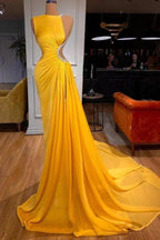 Elegant Sleeveless Long Mermaid Prom Dress With Slit by misshow.com