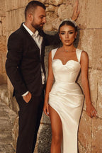 Elegant Sweetheart Split Front Floor-Length Prom Dress by misshow.com