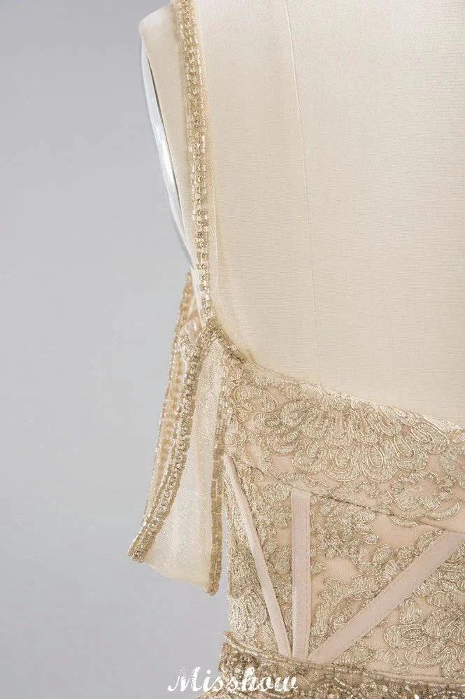 Elegant Tulle Lace Ball Gown Shaghetti Sweetheart Sleevless Wedding Dress by misshow.com