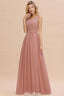 Elegant V-Neck A-line Evening Maxi Dress Bridesmaid Dress Sleeveless Styles