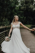 Elegant Wedding Dresses Long Tulle | Wedding dresses with lace by misshow.com