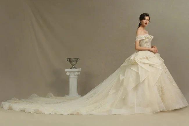 Elegant wedding dresses princess | Wedding dresses with lace by misshow.com