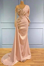 Evening Dresses Long With Sleeves Prom dresses in glitter by misshow.com