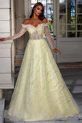 Exquisite Floor Length Sweetheart Long Sleeves A-Line Sequined Wedding Dress by misshow.com