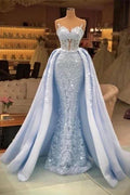 Extravagant evening dresses long lace | Prom dresses blue by misshow.com