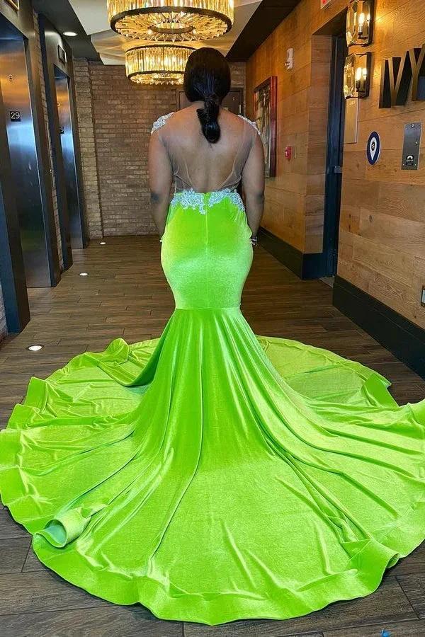 Eye-catching Sleeveless Backless Mermaid Prom Dress With Beading by misshow.com