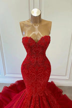 Abito da sera senza maniche a sirena Ruby Sweetheart con perline