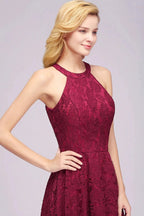 Fabulous A-Line Scoop Sleeveless Appliques Lace Bridesmaid Dresses by misshow.com