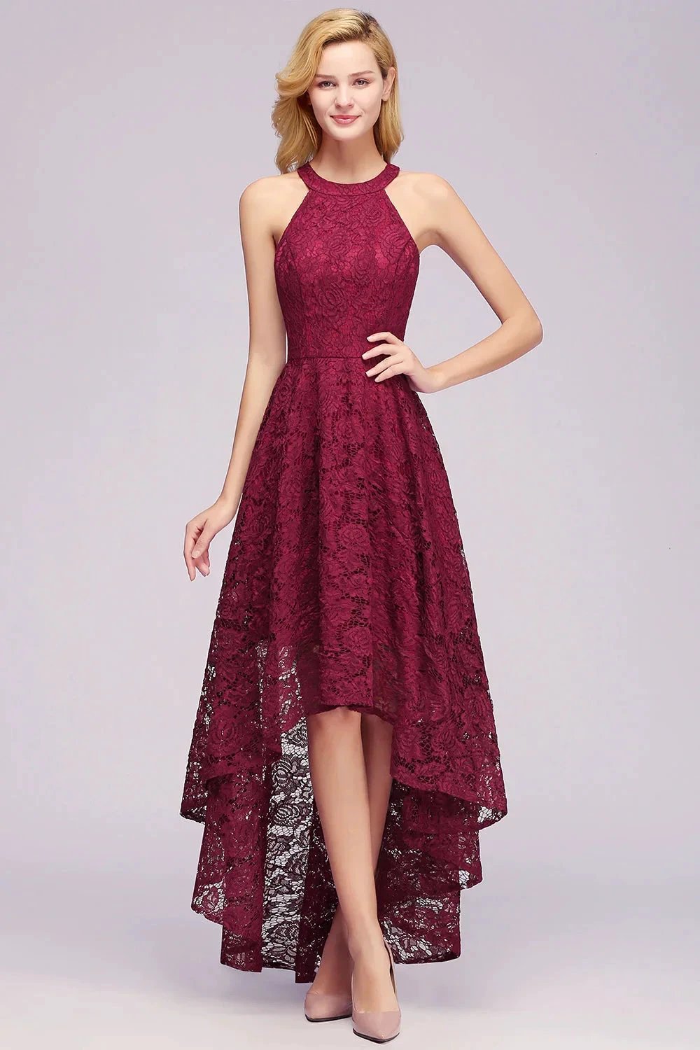 Fabulous A-Line Scoop Sleeveless Appliques Lace Bridesmaid Dresses by misshow.com
