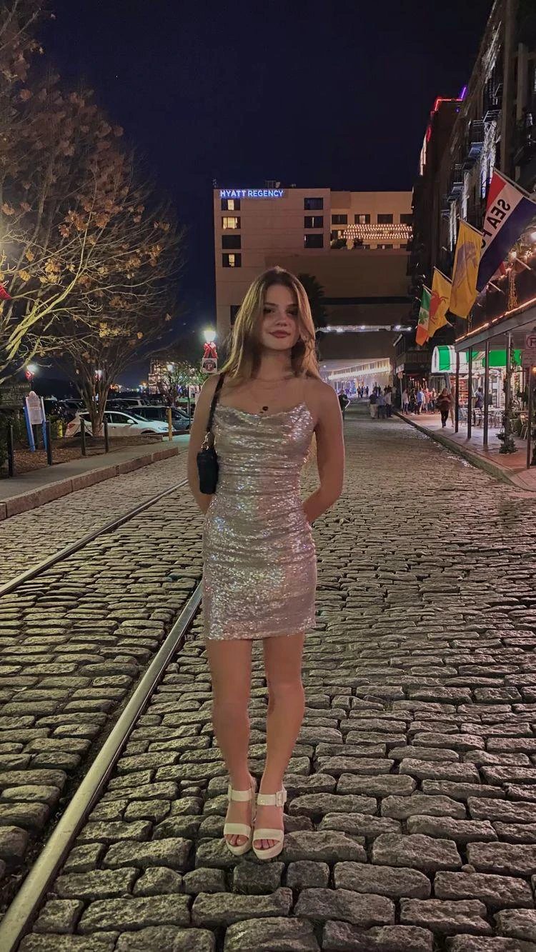 New Years Eve Outfit Dress Spaghetti Straps Sequins Party Dress Tight Homecoming Dress Y479 by simplepromdress