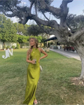 Green Halter Long Prom Dress Evening Gown Party Dress Y7518 by simplepromdress