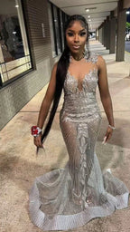 Black Girls Prom Dress,Sexy Mermaid Evening Dress,Stunning Formal Gown Y1376 by simplepromdress