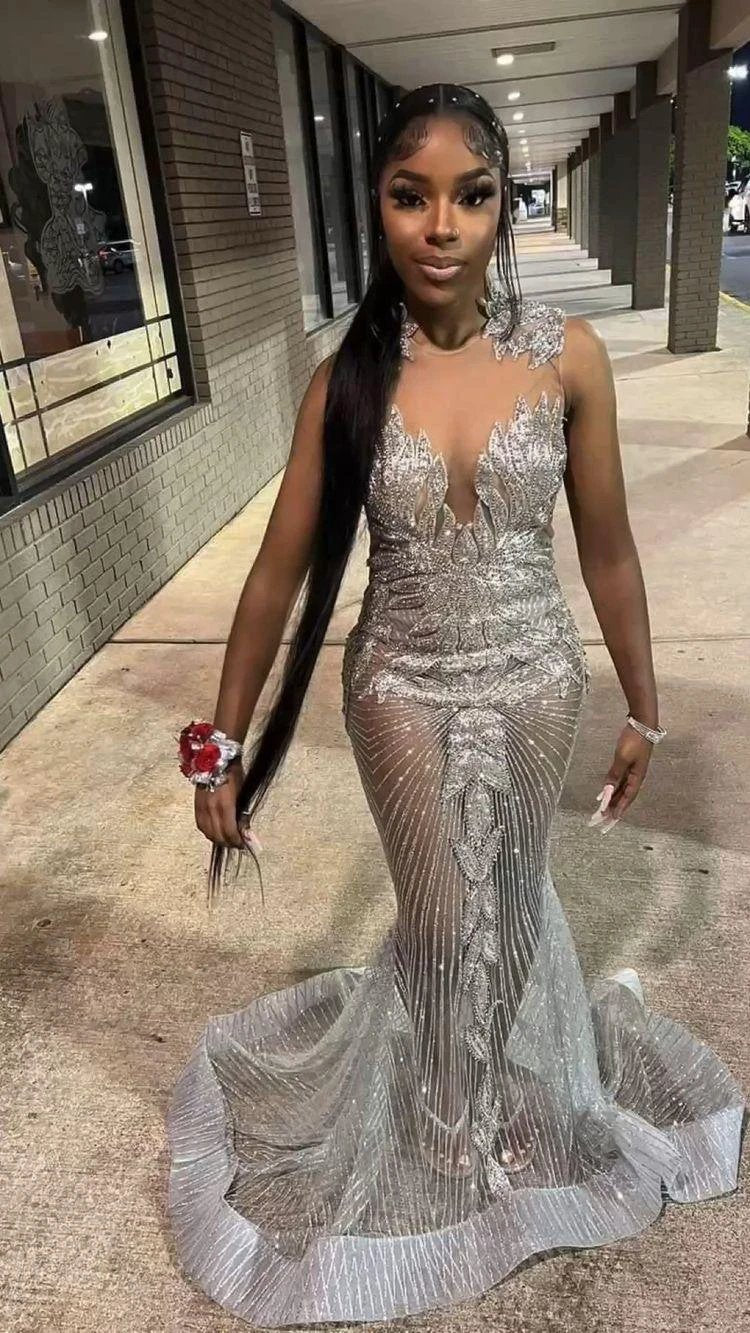 Black Girls Prom Dress,Sexy Mermaid Evening Dress,Stunning Formal Gown Y1376 by simplepromdress