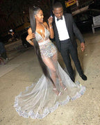 Black Girl African Girl Prom Gowns Evening Formal Dresses Shiny Evening Dress Y1381 by simplepromdress