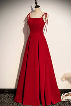 Simple velvet long A line prom dress evening dress s70 by simplepromdress
