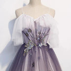Stylish tulle long prom dress evening dress s100 by simplepromdress