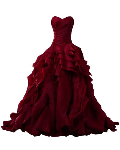 Burgunderrote Abendkleider, Ballkleid, Abendkleider für Teenager Y1558