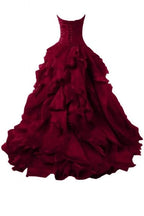 Burgundy Evening Gowns,Ball Gown Formal Dress,Evening Gowns For Teens Y1558 by simplepromdress