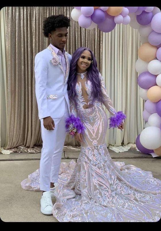 Chic Mermaid Prom Dress With Train,Charming Evening Dress Y1642 by simplepromdress