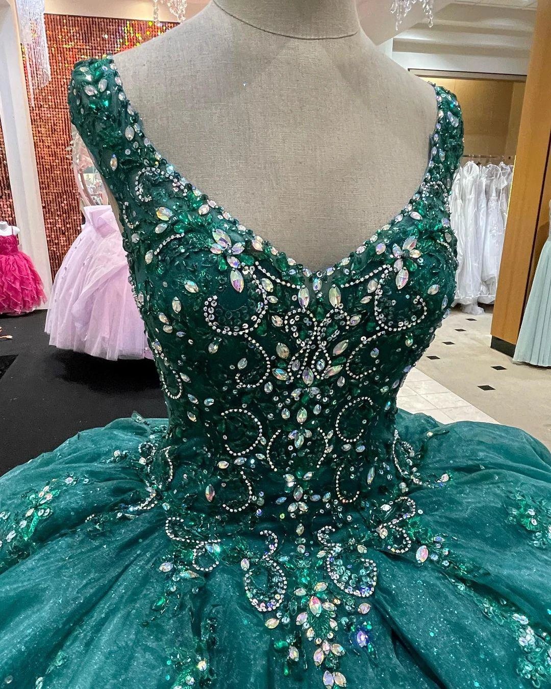 Ball Gown Birthday Dress Lace Up Sweet 16 Dress Y1229 by simplepromdress