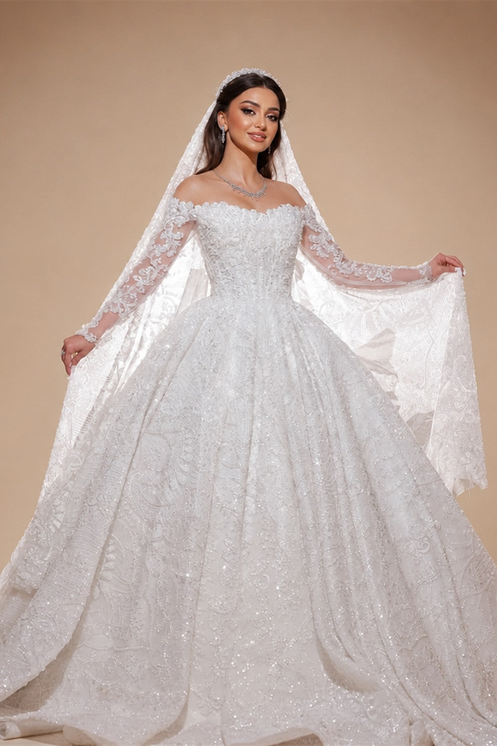 Customized Off Shoulder Sweetheart Wedding Dress Organza With Embroidery Bead Princess Ballgown Bride Dress Vestido de novia