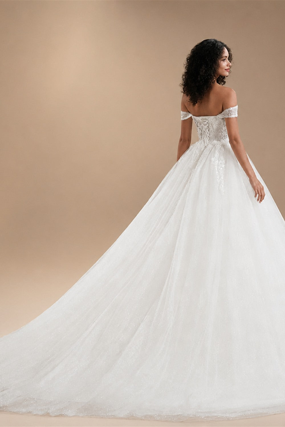 BEPEITHY Customized Sweetheart Glitter BOHO Wedding Dress 2026 Sleeveless Bride Plus Size Ivory Bridal Gown Vestido De Novia