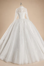 2026 Customized Ball Gown Wedding Dress Long Sleeves Plus Size Bridal Dresses Princess Wedding Gowns Vestidos De Novia Boda