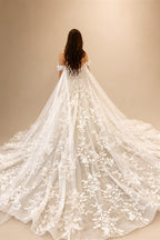 Customized Exquisite Ball Gown Wedding Dress 2025 Sweetheart Appliques Off The Shoulder Backless For Brides Vestido De Novia