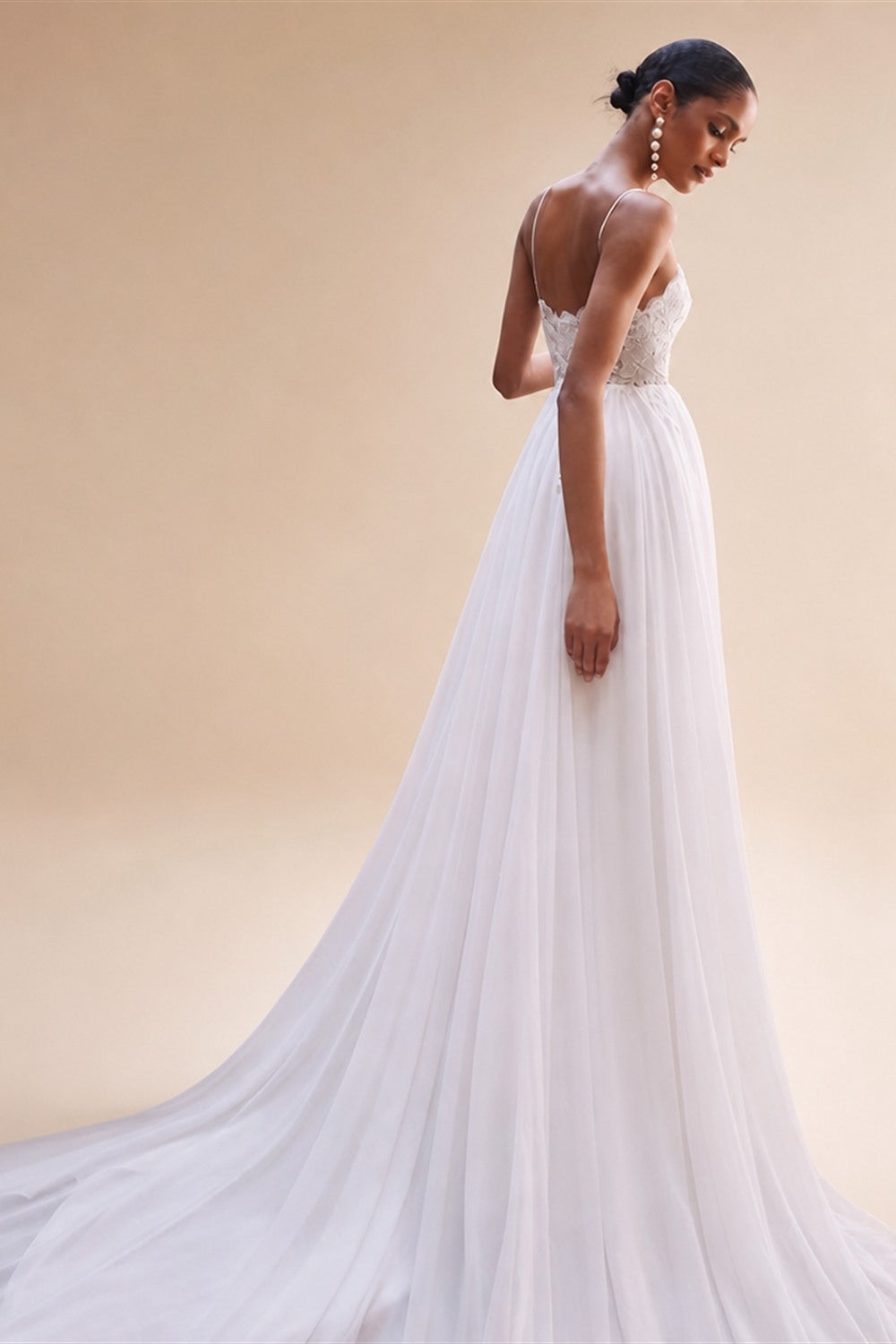 RoyceBridal Beach Wedding Dress V-Neck Lace Chiffon Romantic Flowy Bridal Gown Vestido De Novia Boda 2027 Customized