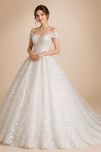 Eightree Elegant A-Line Wedding Dresses Sweetheart Princess Appliques Bridal Dress Women Evening Wedding Prom Gowns Customized