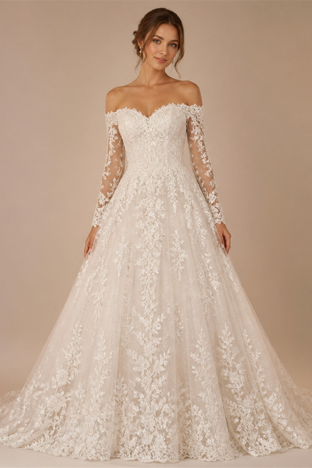 Spaghetti Strap Deep V Boho Wedding Dress Floral Lace Applique Tulle A Line Bridal Gowns Low Back Wedding Gowns Customized