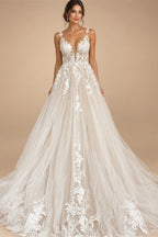 Spaghetti Straps Lace Wedding Dress Open Back Civil Bridal Bohemian Wedding Gowns Vestidos de Nova
