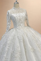 2026 Customized Ball Gown Wedding Dress Long Sleeves Plus Size Bridal Dresses Princess Wedding Gowns Vestidos De Novia Boda