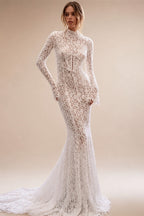 VeraNova Ethereal Boho A Line Wedding Dresses Off Shoulder Sexy Side Slit Bridal Dress Tulle Lace Appliques Bride Customized