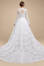 Luxury Lace Sweetheart Long Sleeve Wedding Dress ZP183