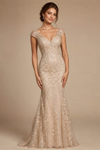 VeraNova Mermaid Wedding Dress Sweetheart Lace Appliques Flowers Bride Gown Elegant Beach Boho Bride Dress Sexy Customized