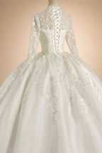 2026 Customized Ball Gown Wedding Dress Long Sleeves Plus Size Bridal Dresses Princess Wedding Gowns Vestidos De Novia Boda