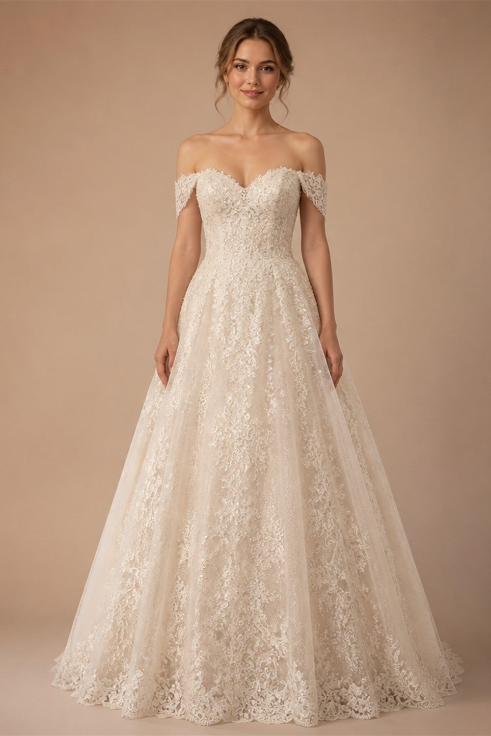 Sweetheart Strapless Ball gown Wedding Dress Lace Corset Bodice Satin Bow Waistband Pure Tulle Bridal Gown  Ivory Princess Bride