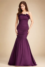 Alonlivn Elegant Silky Lace Of V-Neck Full Sleeve A Line Wedding Dress Beading Pearls Brown Skin Bridal Gowns