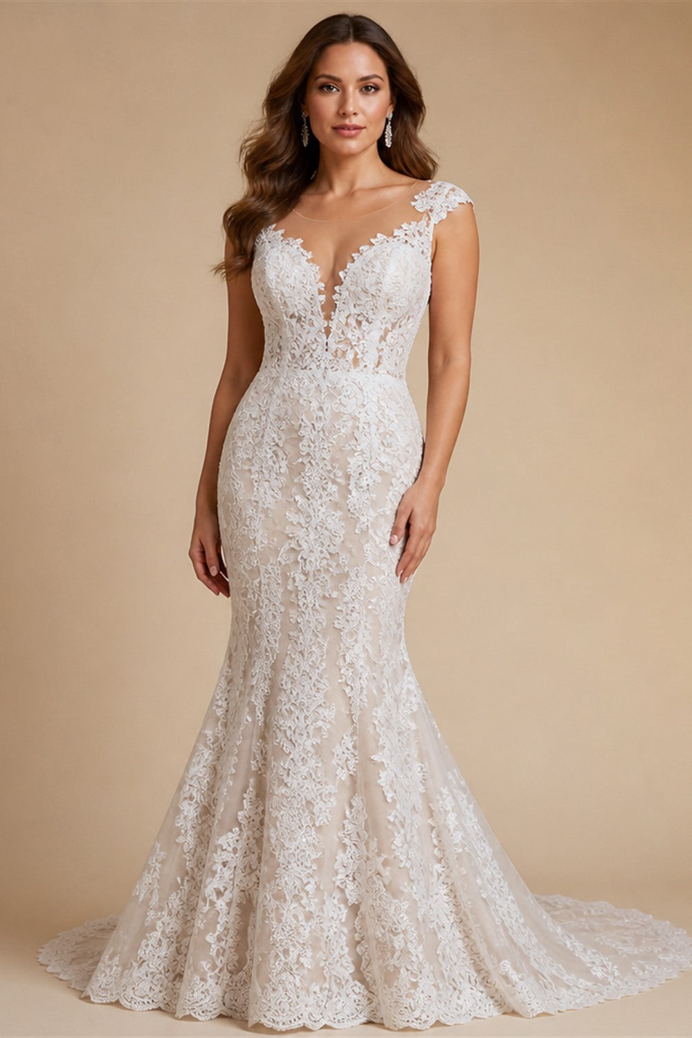 White Ivory Wedding Dress for Pregnant Bride Customized Puff Sleeve V Neck See Through Empire Bridal Gown Lace-up Robe De Mariee