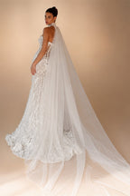 Charming 3D Flower Mermaid Wedding Dress Luxury Sequined Beads Bridal Gown 2026 Customized Strapless Backless Dresses For Bride