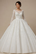 2026 Customized Ball Gown Wedding Dress Long Sleeves Plus Size Bridal Dresses Princess Wedding Gowns Vestidos De Novia Boda
