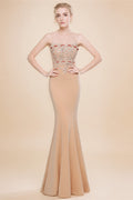 Customized 2026 Hot Sale Ivory Wedding Dress Strapless Sweetheart Neck Sheer Beaded Mermaid Bridal Gown With Cape